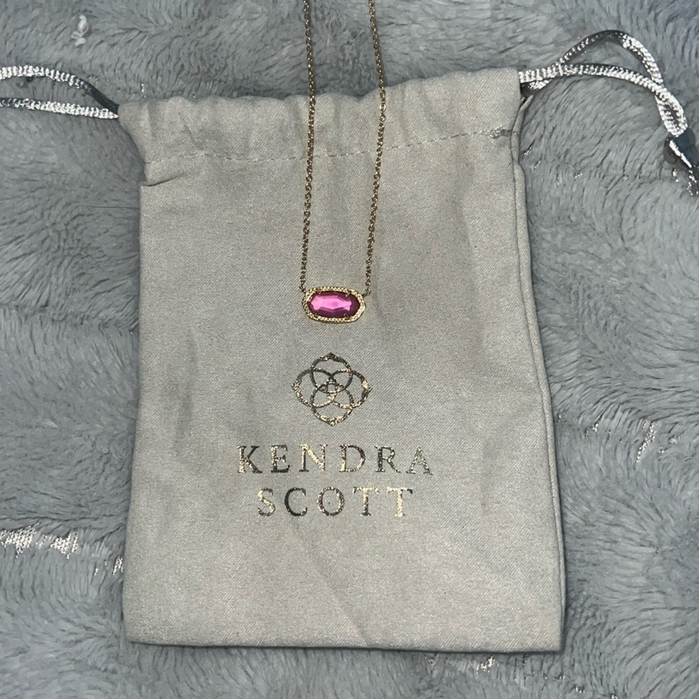Pink Kendra Scott Elisa necklace